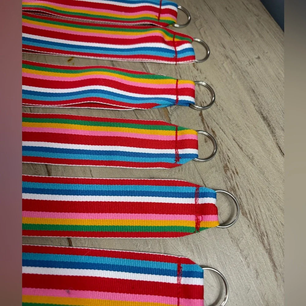 10 Canvas Ribbon Wrist Key Fobs - HANDMADE